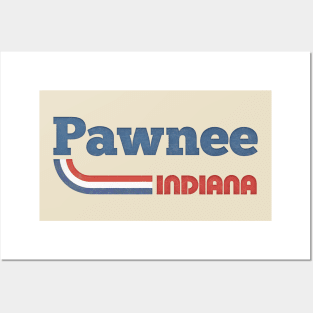 Pawnee, Indiana // Vintage Aesthetic Design Posters and Art